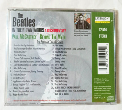 The Beatles In Their Own Words: A Rockumentary Paul McCartney CD 1995 - TulipStuff