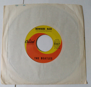 The Beatles Nowhere Man b/w What Goes On 7" Vinyl Capitol 1966 - TulipStuff