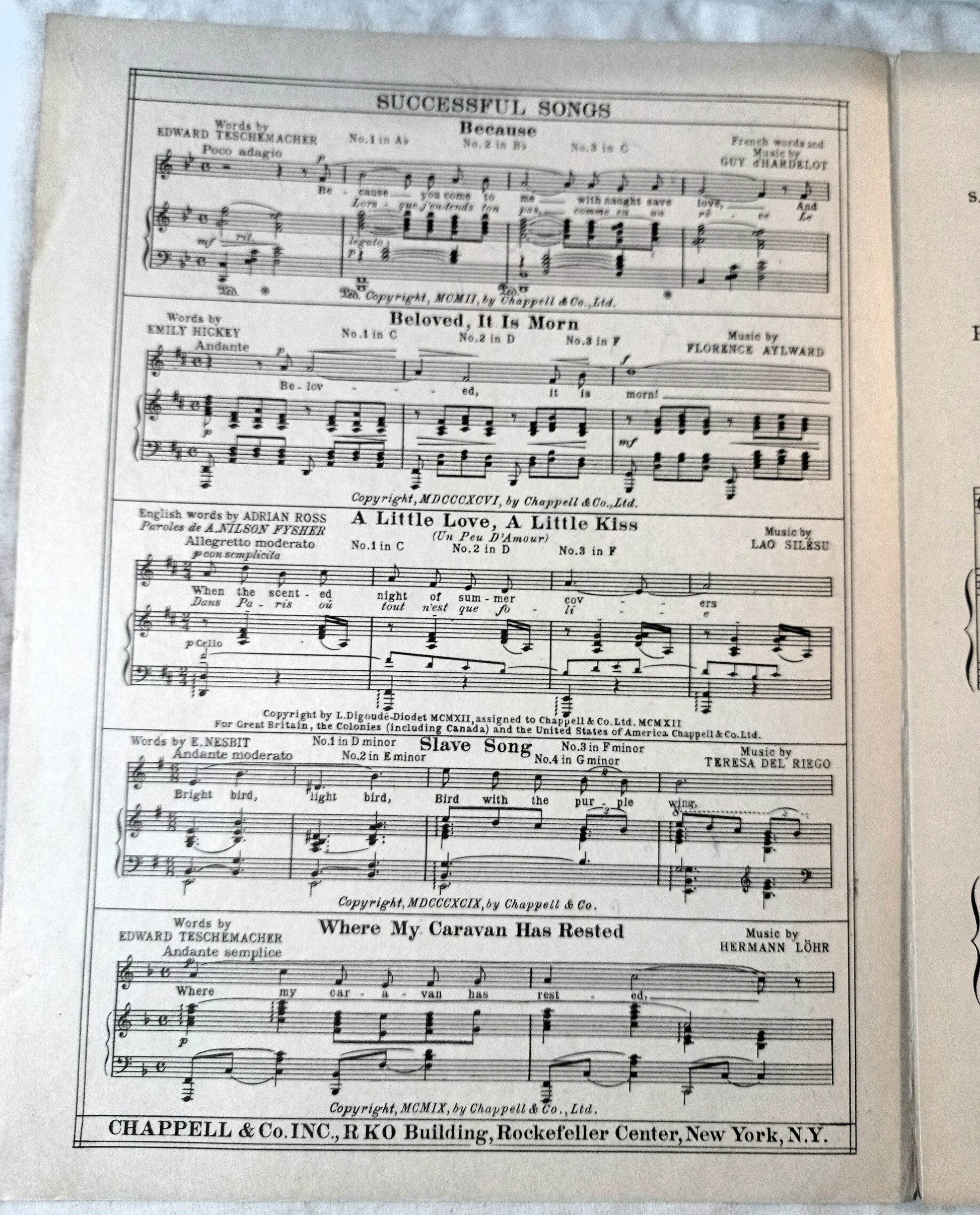 A Beautiful Lady In Blue Sam M Lewis J Fred Coots Sheet Music 1935 - TulipStuff