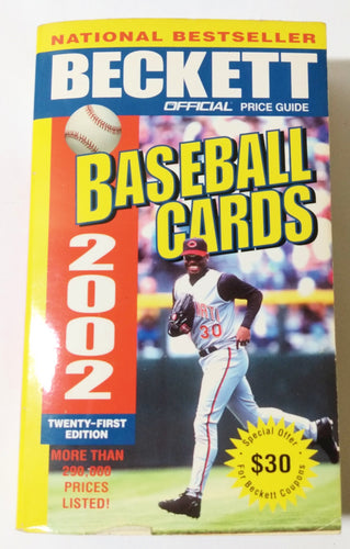 Beckett Official Price Guide To Baseball Cards 2002 21st Edition - TulipStuff