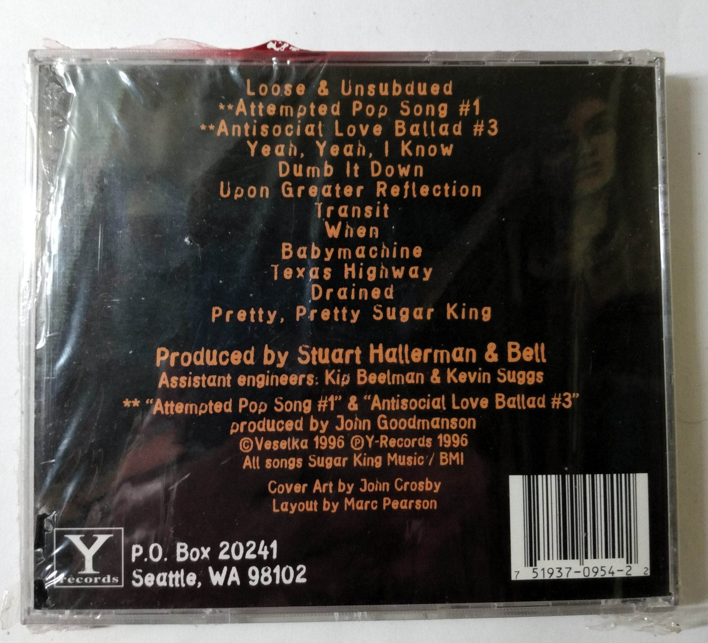 Bell A Clear Sense Of Beauty Female Fronted Seattle Grunge CD 1996 - TulipStuff