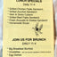 Benny's Burritos Cal Mex Restaurant Take Out Menu Avenue A NYC 1999 - TulipStuff