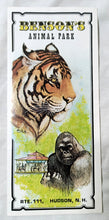 Load image into Gallery viewer, Benson&#39;s Animal Park Rte 111 Hudson New Hampshire 1982 Brochure - TulipStuff
