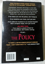 Load image into Gallery viewer, Bentley Little The Policy Macabre Horror Hardcover Book Signet 2003 - TulipStuff
