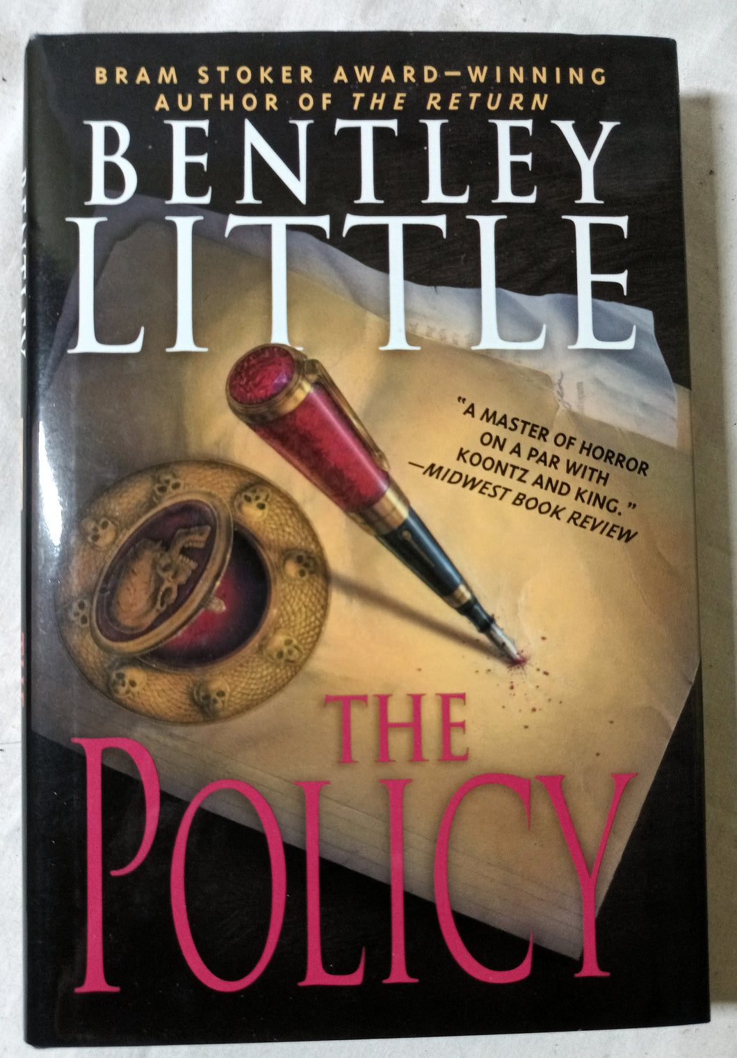 Bentley Little The Policy Macabre Horror Hardcover Book Signet 2003 - TulipStuff