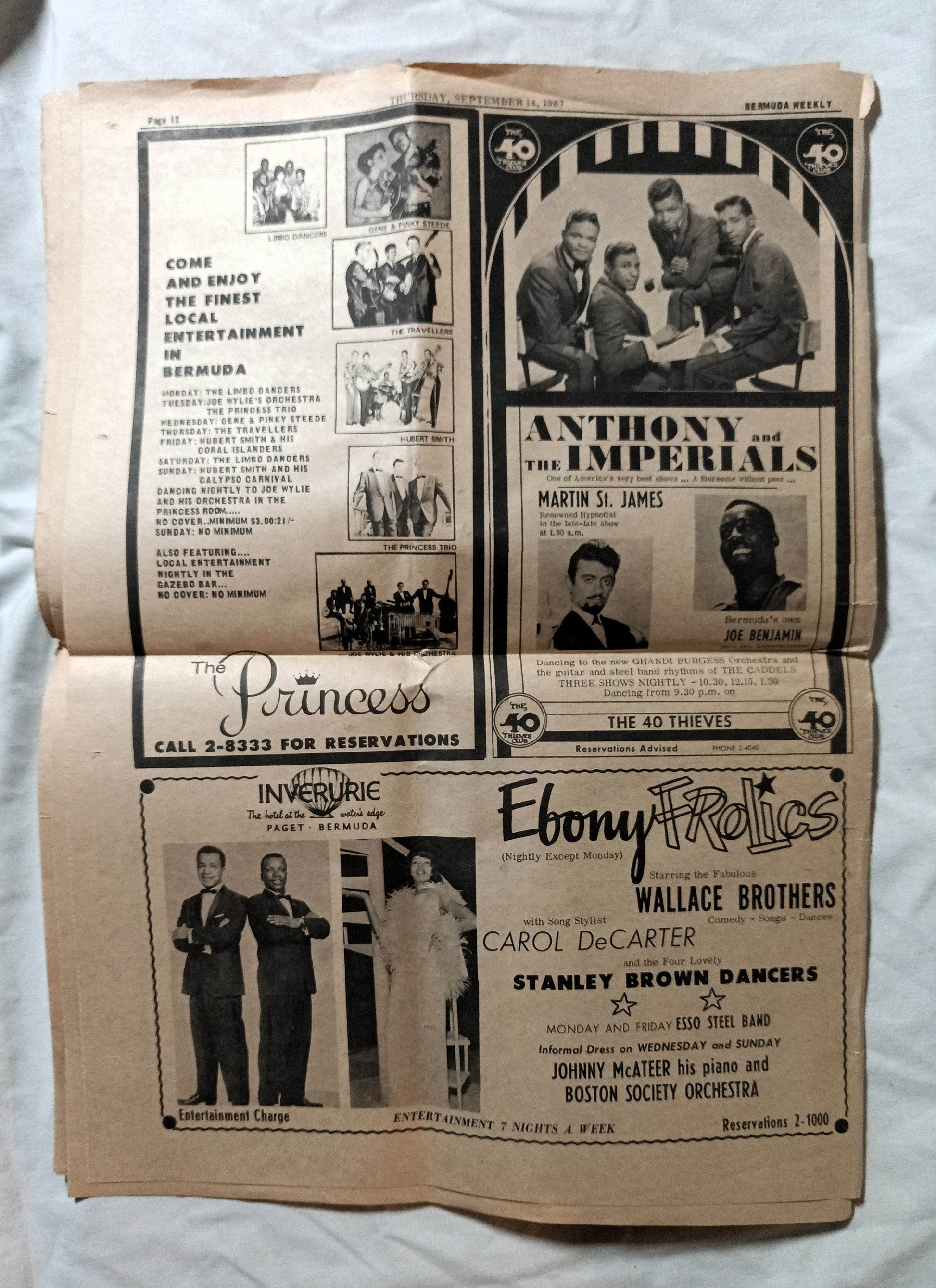 Bermuda Weekly The Visitor's Newspaper Hamilton September 14 1967 - TulipStuff