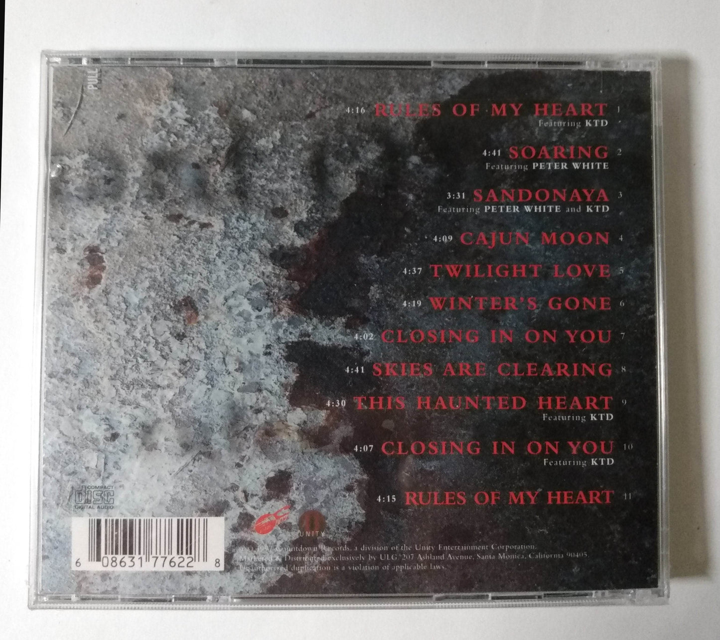 Bernard Oattes Rules Of My Heart Smooth Jazz Pop Album CD 1997  - TulipStuff