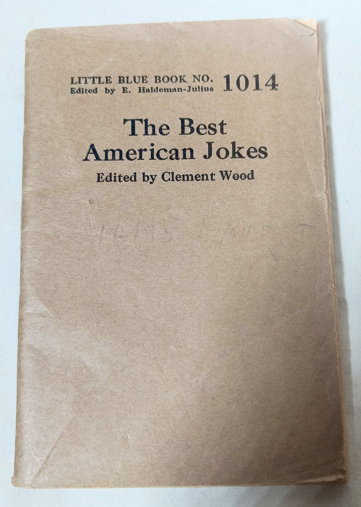 Little Blue Book no. 1014 The Best American Jokes Haldeman-Julius 1926 - TulipStuff