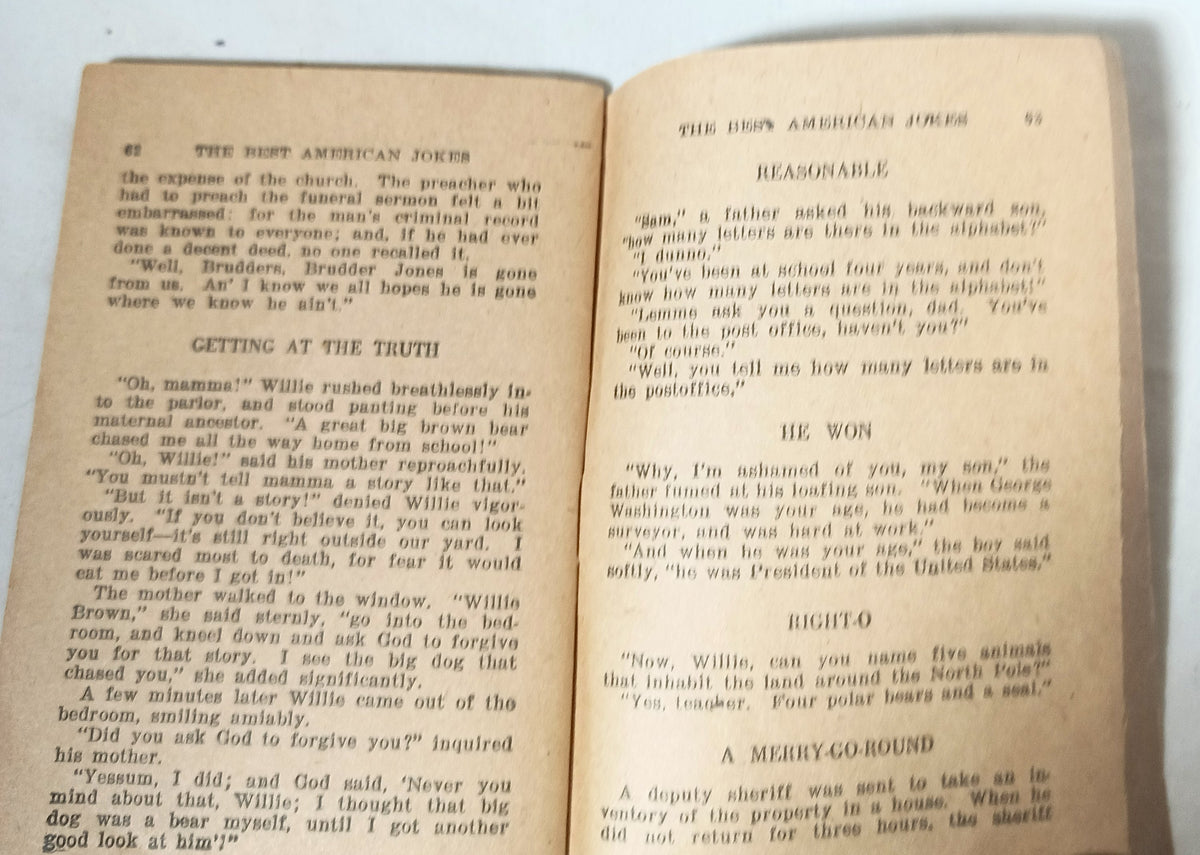 Little Blue Book no. 1014 The Best American Jokes Haldeman-Julius 1926 - TulipStuff