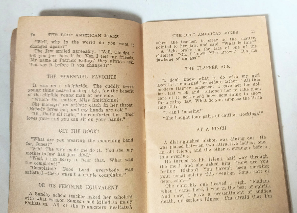Little Blue Book no. 1014 The Best American Jokes Haldeman-Julius 1926 - TulipStuff