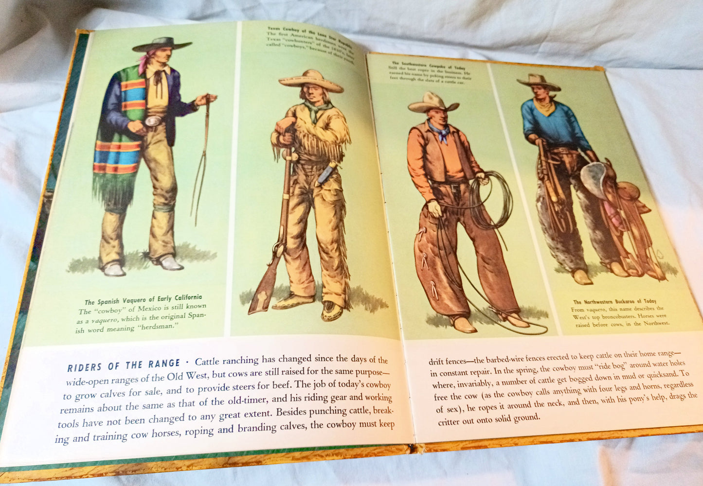 The Big Book Of Cowboys Sydney E Fletcher Grosset Dunlap 1950 - TulipStuff