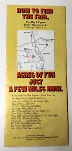 The Big E New England's Great State Fair West Springfield  MA 1982 Brochure - TulipStuff