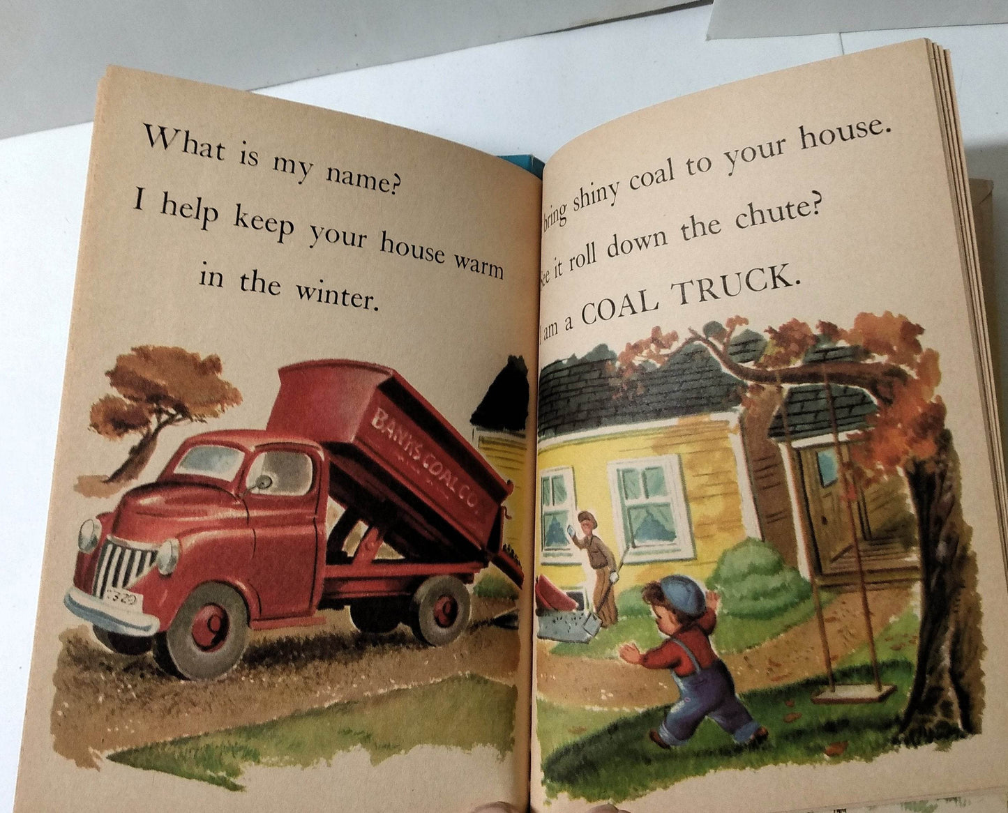 Big Helpers Power Shovels Trucks Derricks Power Rollers Jr Elf Book 1953 - TulipStuff