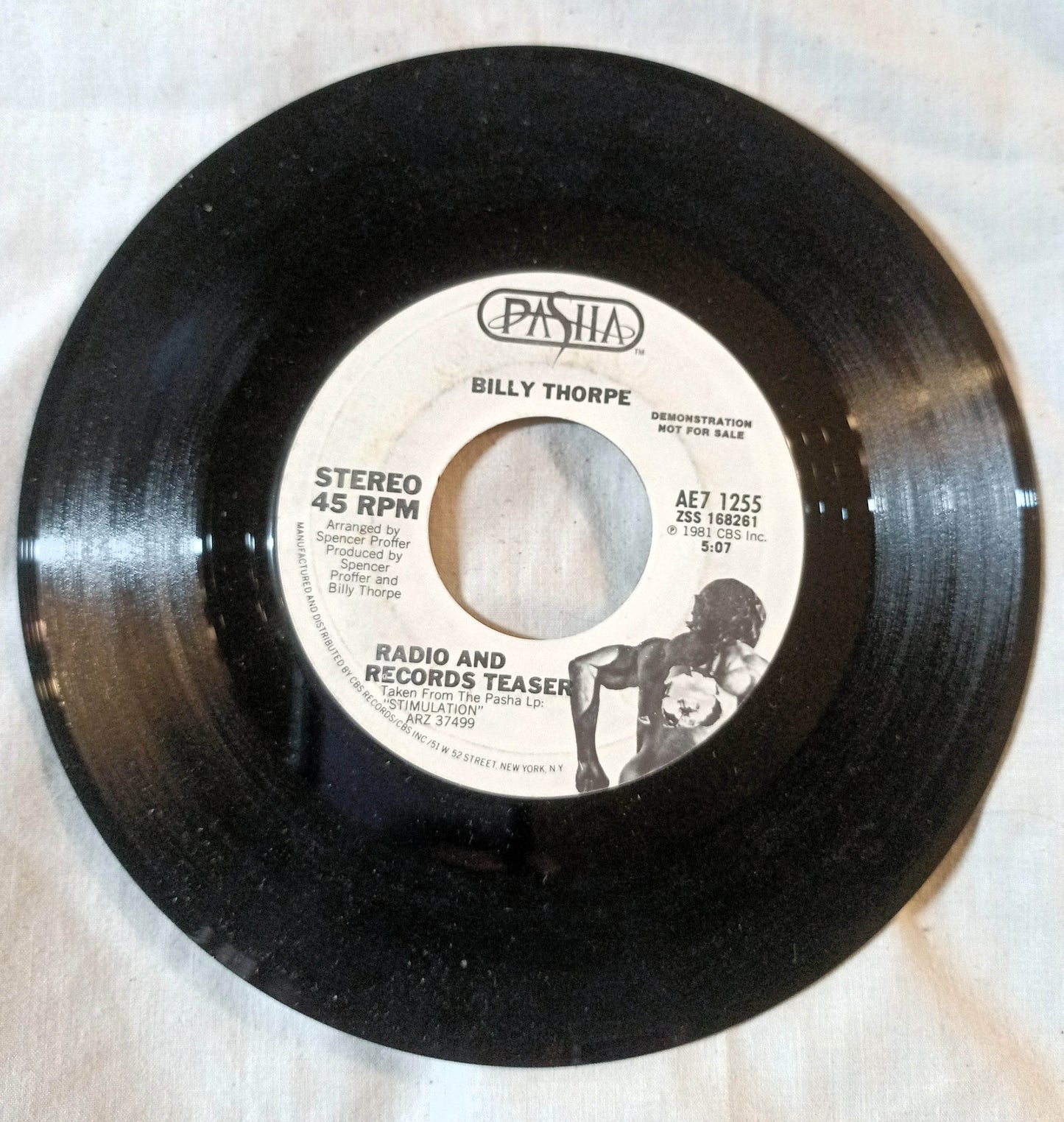 Billy Thorpe Radio And Records Teaser Stimulation 7" Vinyl Promo 1981 - TulipStuff