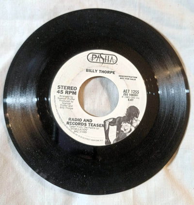 Billy Thorpe Radio And Records Teaser Stimulation 7" Vinyl Promo 1981 - TulipStuff