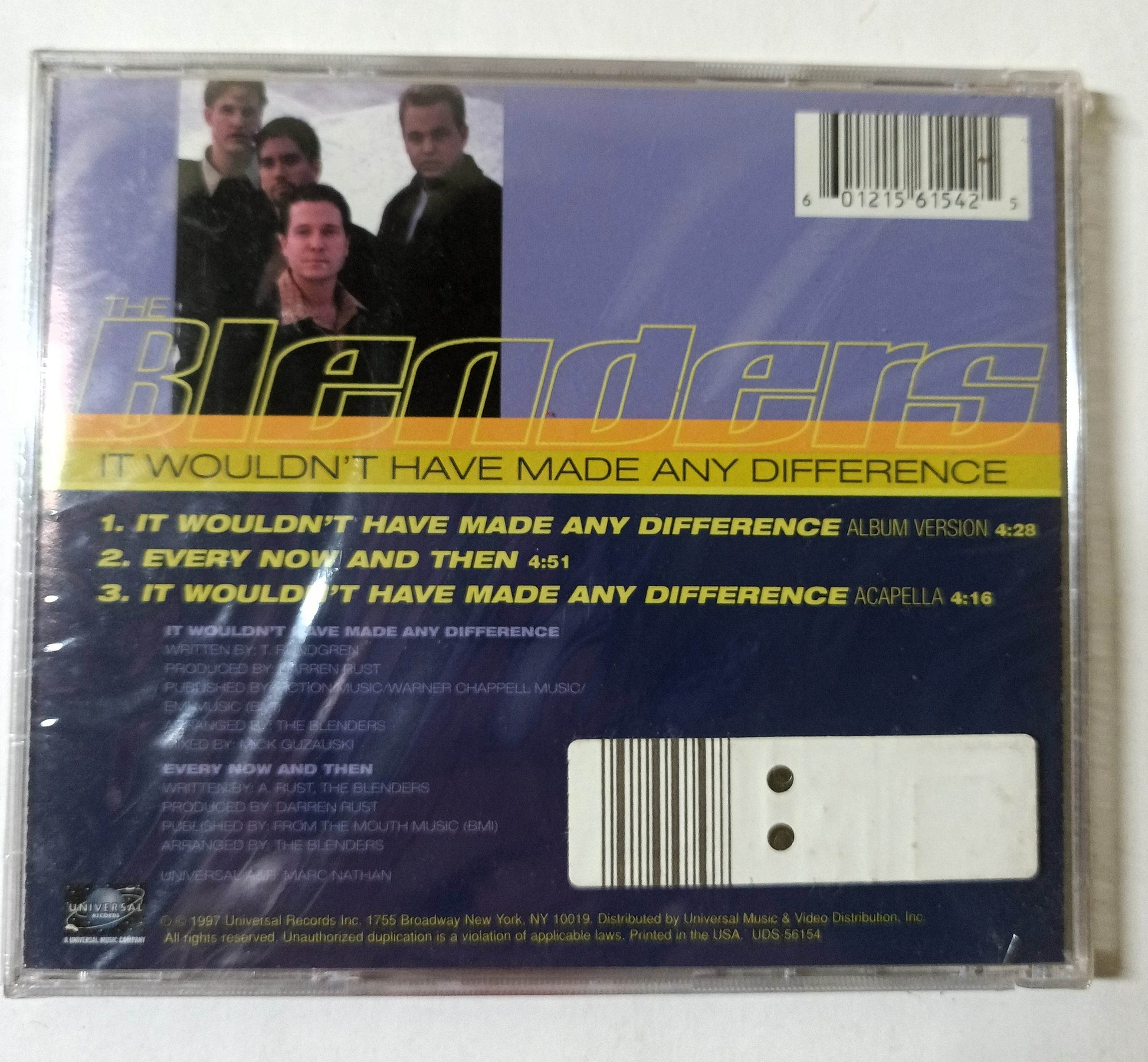 The Blenders It Wouldn't Have Made Any Difference Europop CD 1997 - TulipStuff