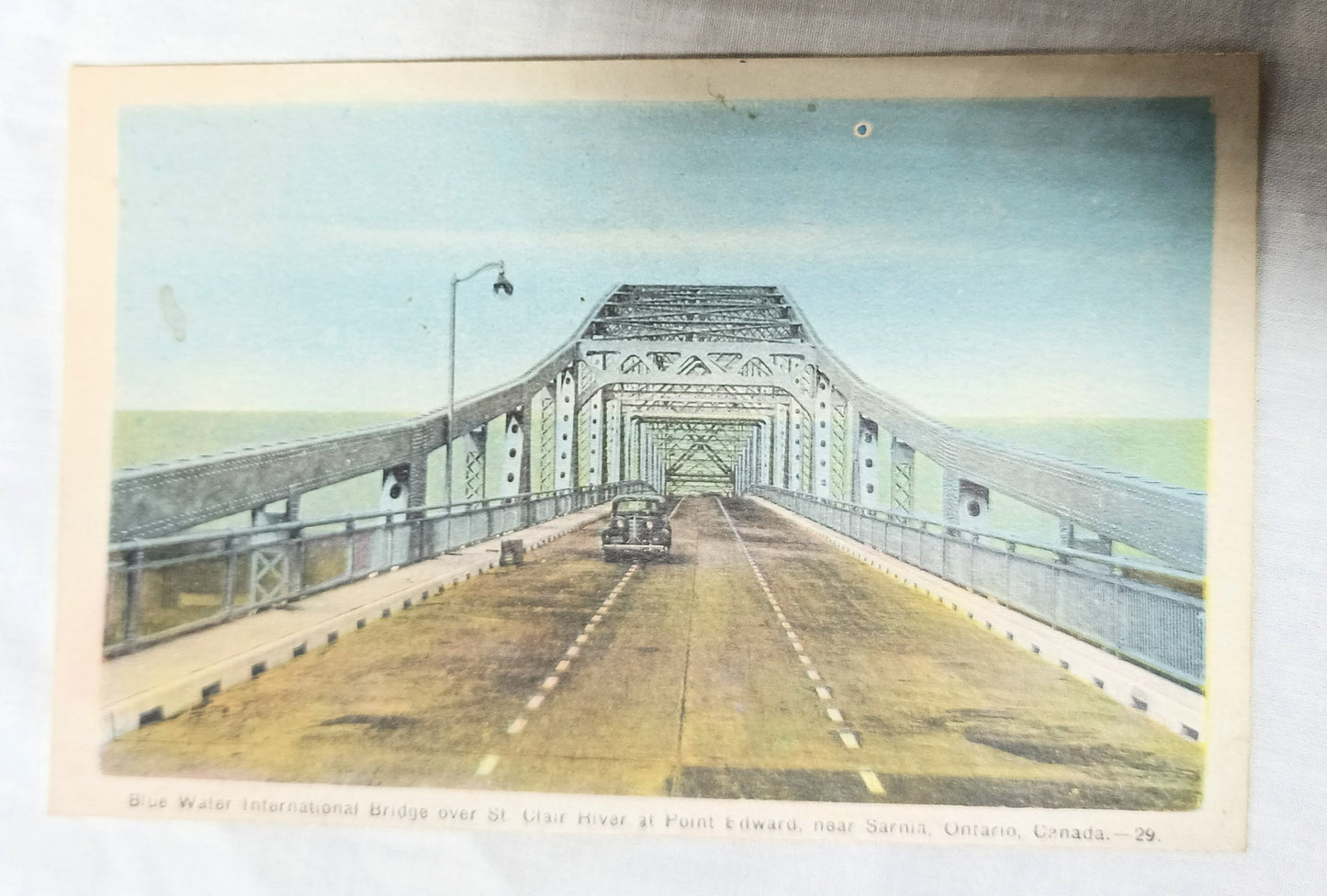 Blue Water International Bridge Point Edward Sarnia Ontario 1930's - TulipStuff