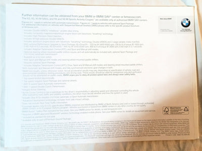 BMW 2009 Full Line Dealer Sales Catalog Booklet - TulipStuff