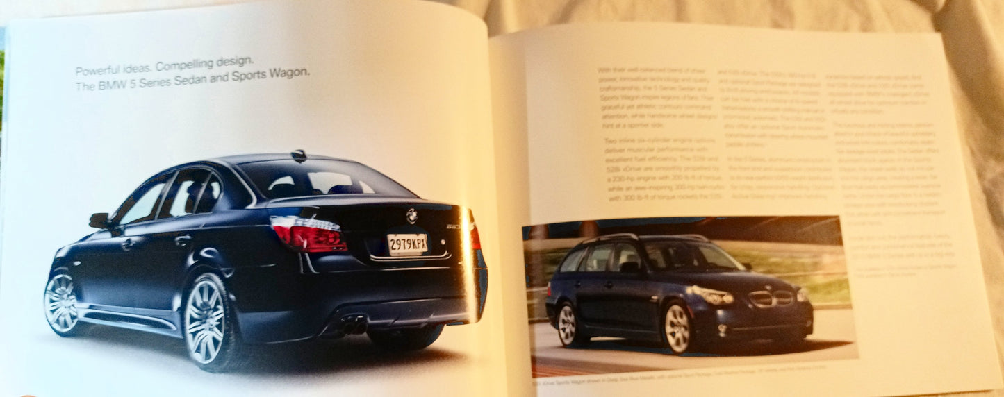 BMW 2009 Full Line Dealer Sales Catalog Booklet - TulipStuff