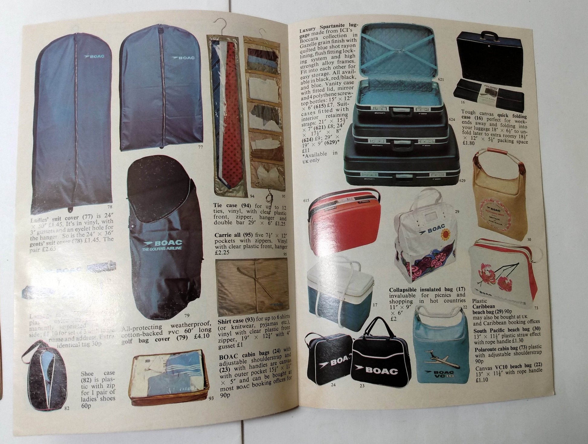 B.O.A.C. Welcome Aboard Airline Inflight Magazine 1972 Roger Moore - TulipStuff