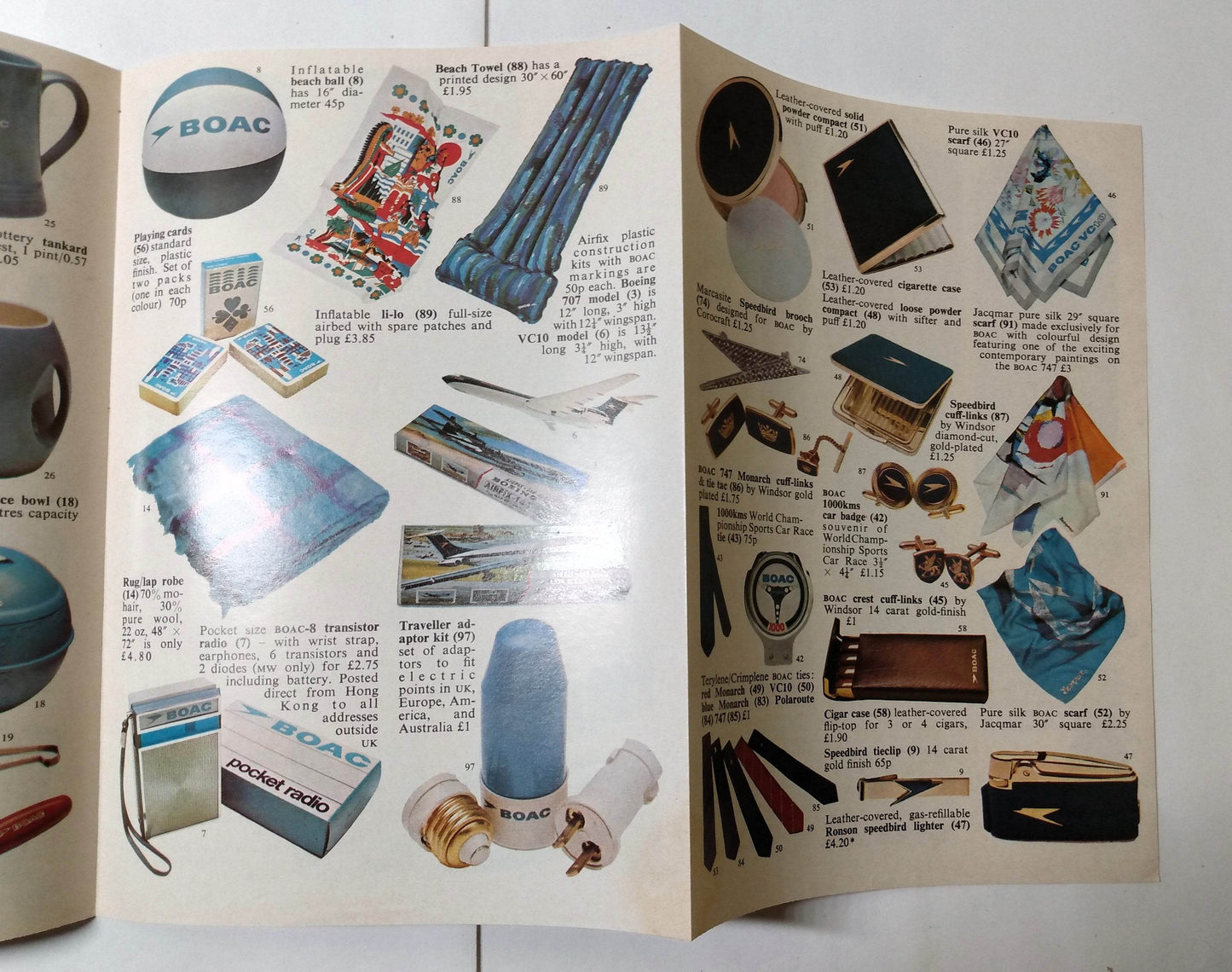 B.O.A.C. Welcome Aboard Airline Inflight Magazine 1972 Roger Moore - TulipStuff