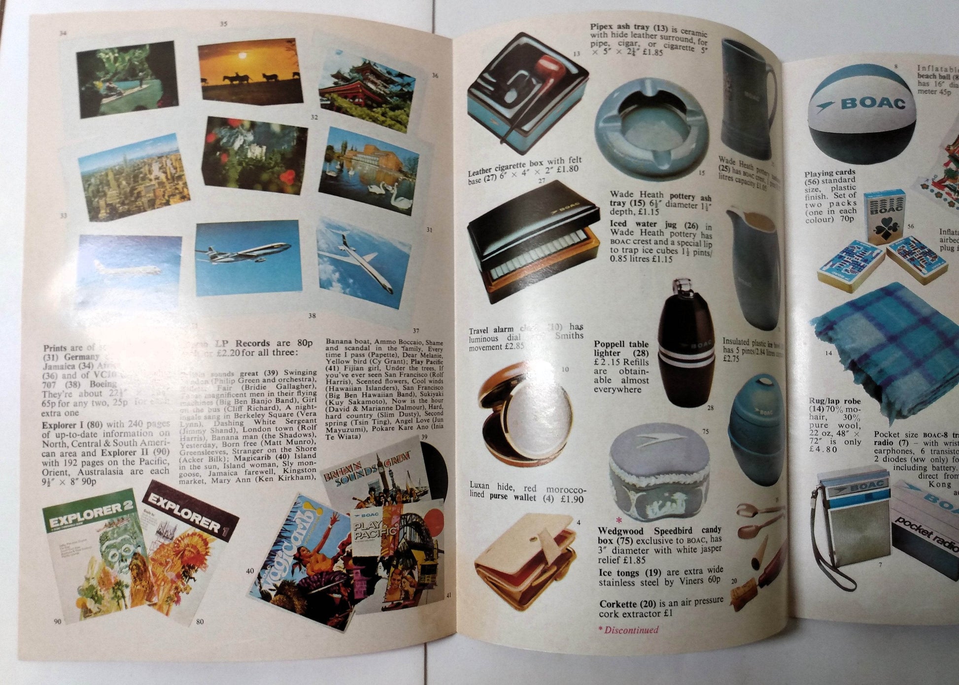B.O.A.C. Welcome Aboard Airline Inflight Magazine 1972 Roger Moore - TulipStuff