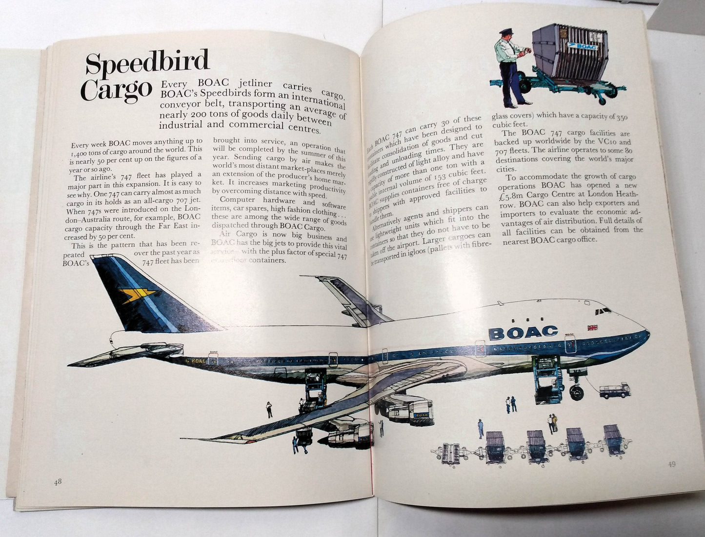 B.O.A.C. Welcome Aboard Airline Inflight Magazine 1972 Roger Moore - TulipStuff