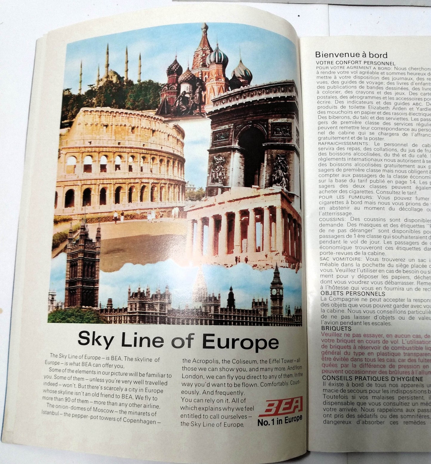 B.O.A.C. Welcome Aboard Airline Inflight Magazine 1972 Roger Moore - TulipStuff