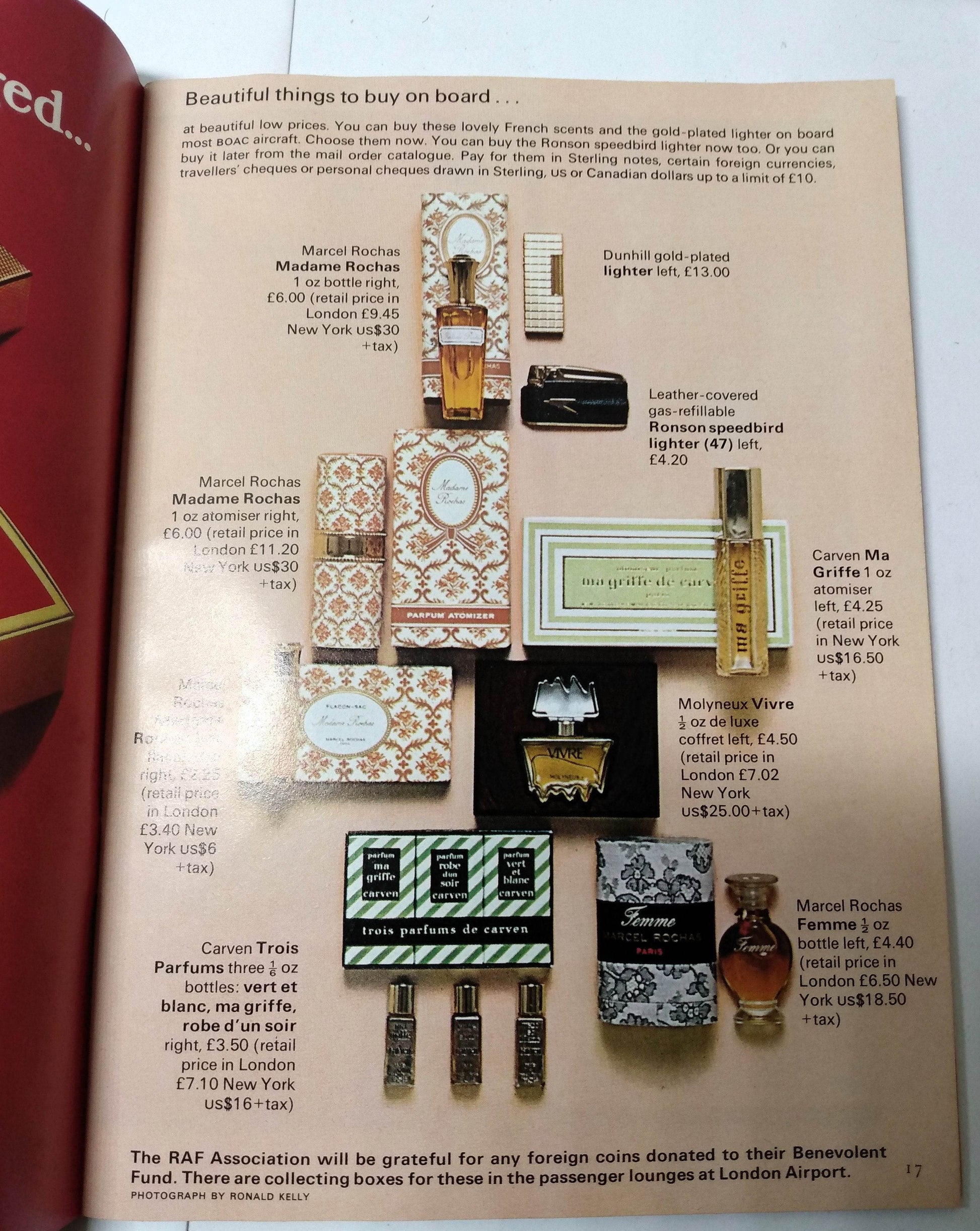 B.O.A.C. Welcome Aboard Airline Inflight Magazine 1972 Roger Moore - TulipStuff