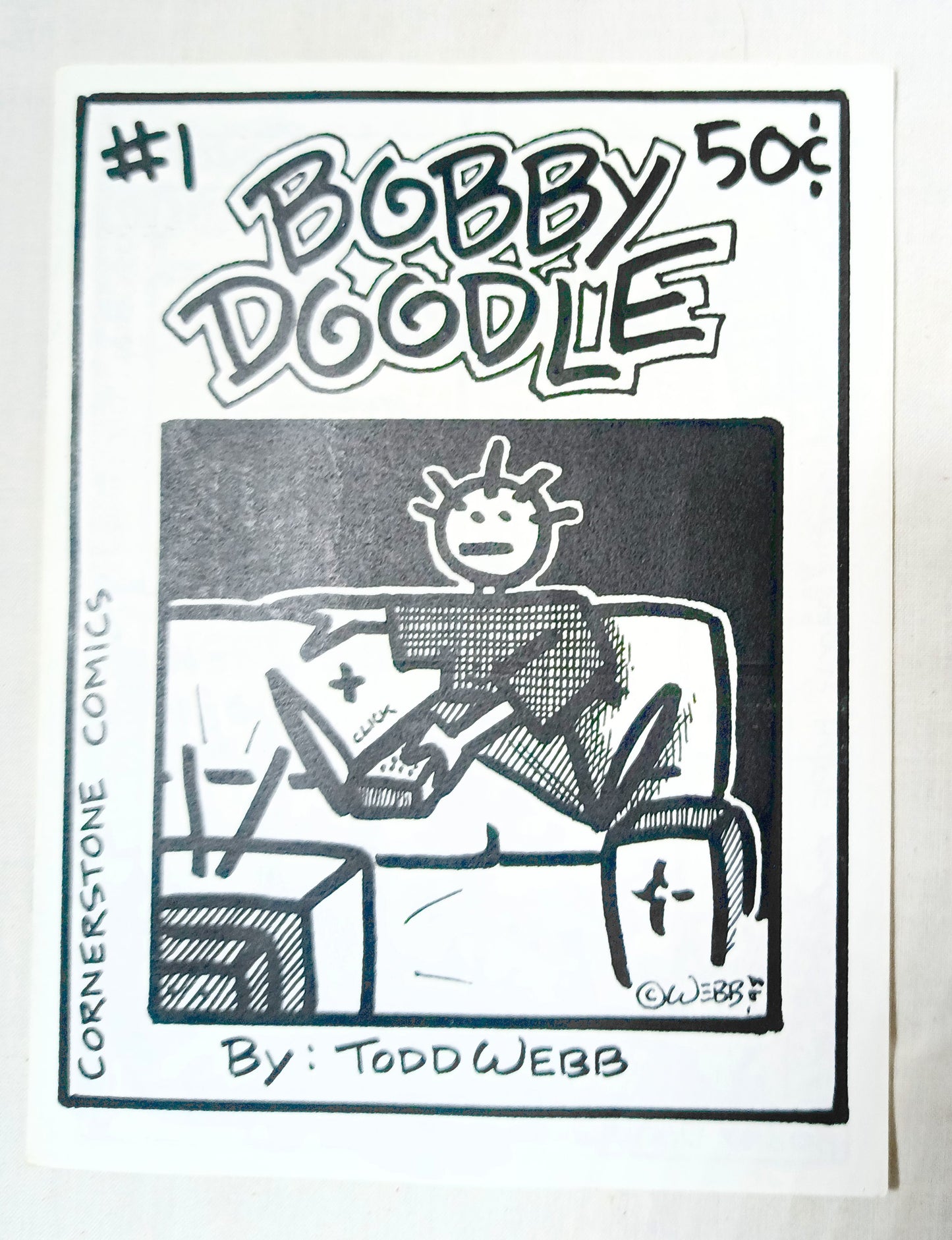 Bobby Doodle #1 Todd Webb Cornerstone Comics Mini Comic Book 1998 - TulipStuff