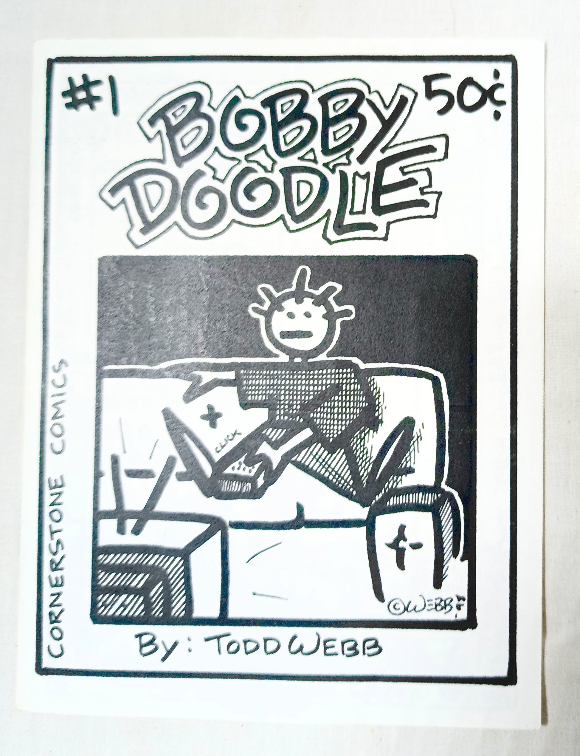 Bobby Doodle #1 Todd Webb Cornerstone Comics Mini Comic Book 1998 - TulipStuff