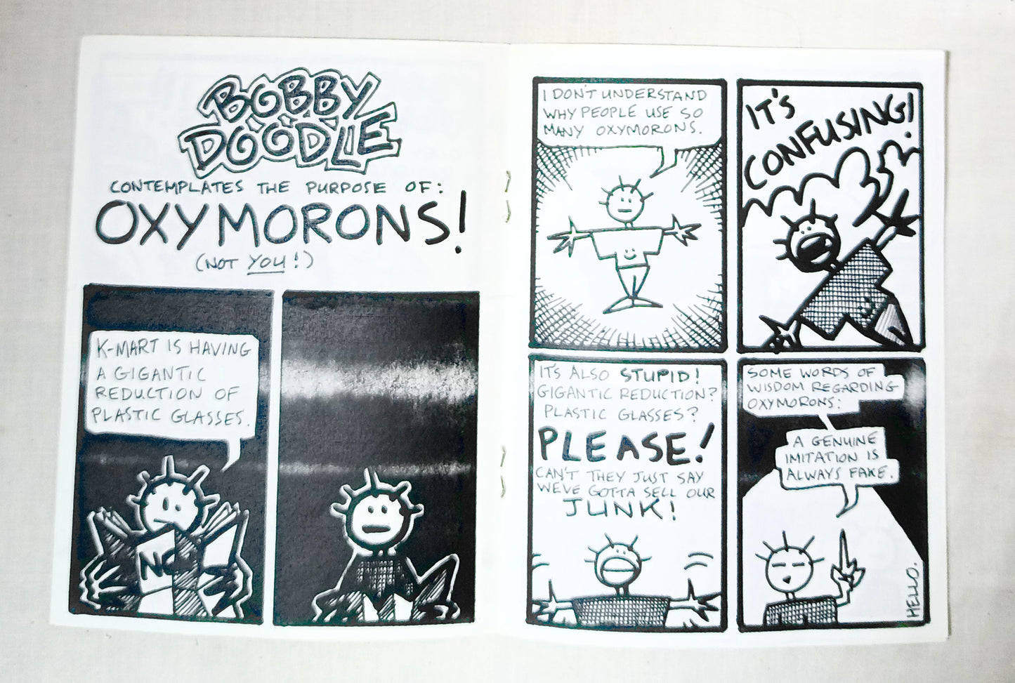 Bobby Doodle #1 Todd Webb Cornerstone Comics Mini Comic Book 1998 - TulipStuff