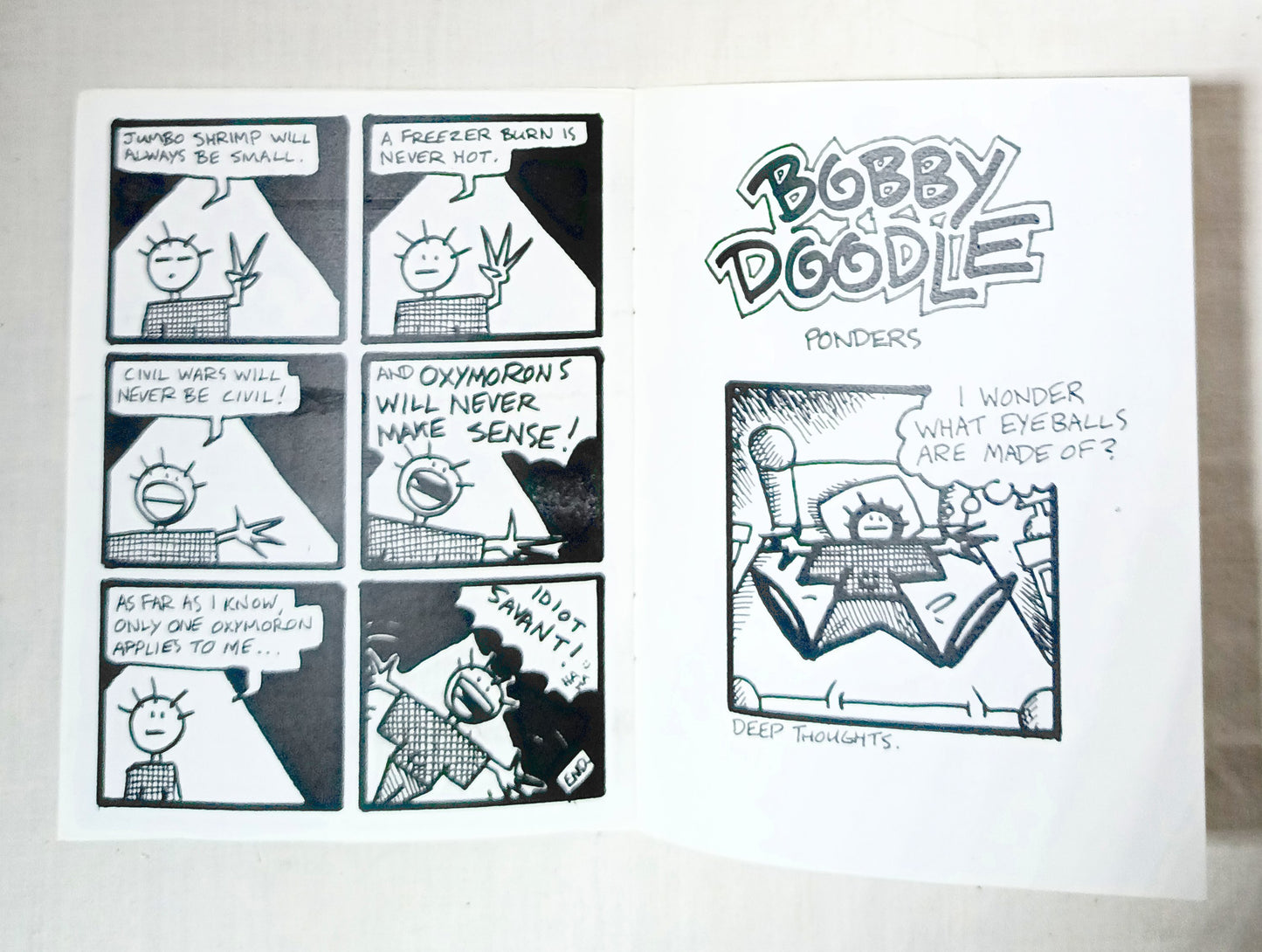 Bobby Doodle #1 Todd Webb Cornerstone Comics Mini Comic Book 1998 - TulipStuff