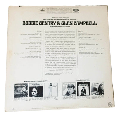 Bobby Gentry and Glen Campbell Pop Country Duets 12" Vinyl LP 1968 - TulipStuff