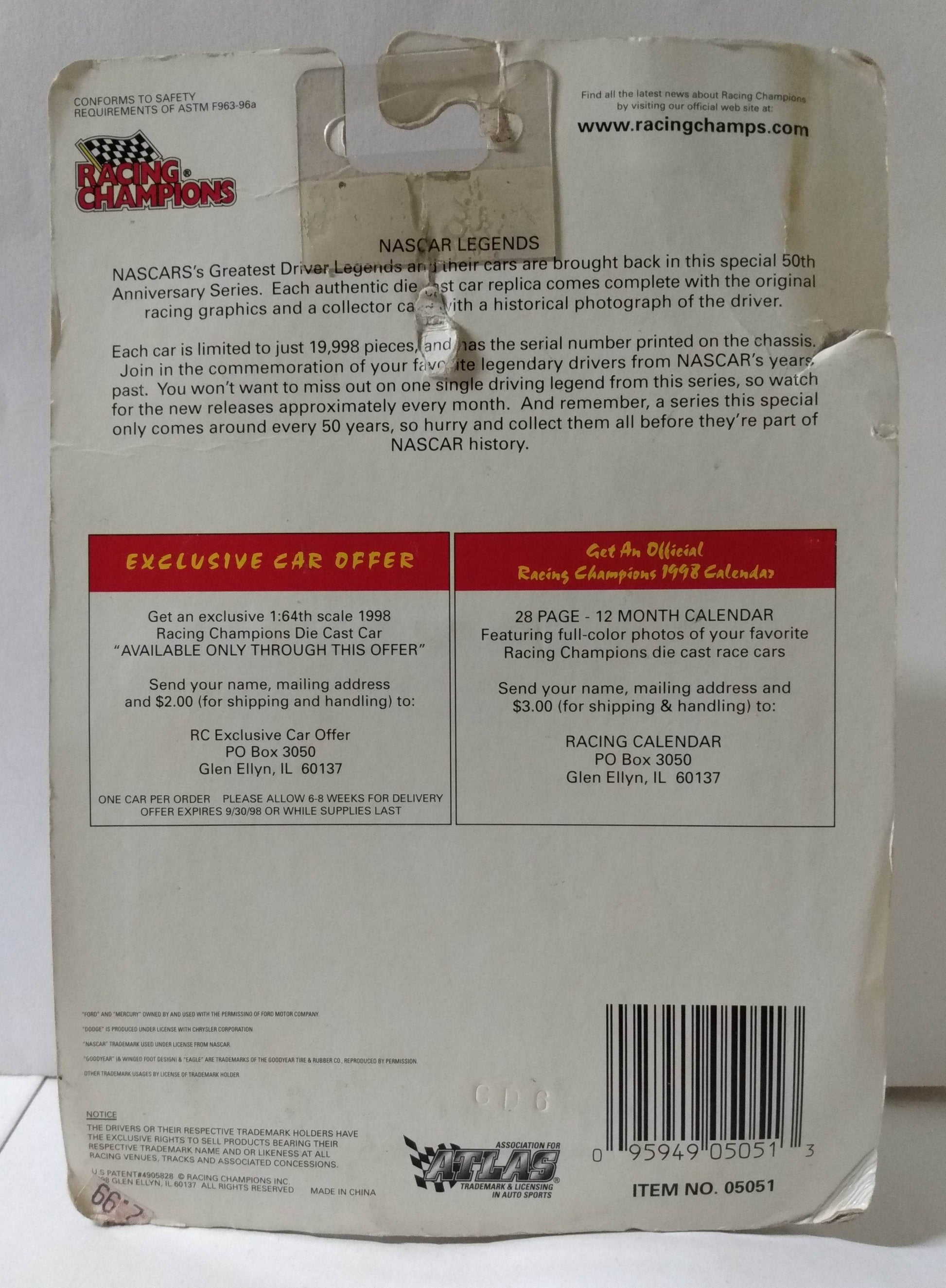 Racing Champions Nascar Legends Bobby Isaac 1969 Dodge Charger Daytona - TulipStuff