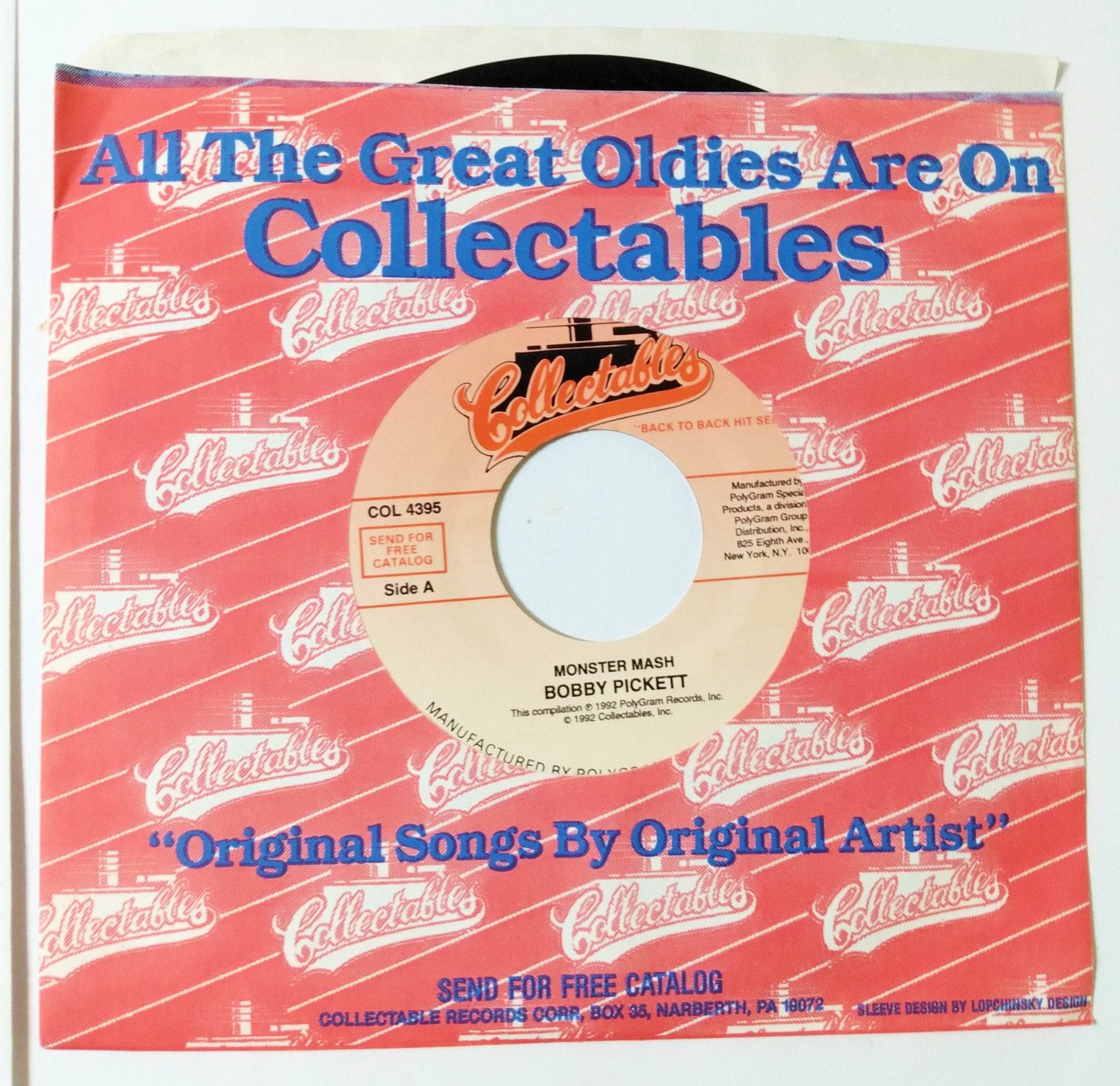 Bobby Pickett Monster Mash / Monster Mash Party 7" Vinyl 1992 - TulipStuff