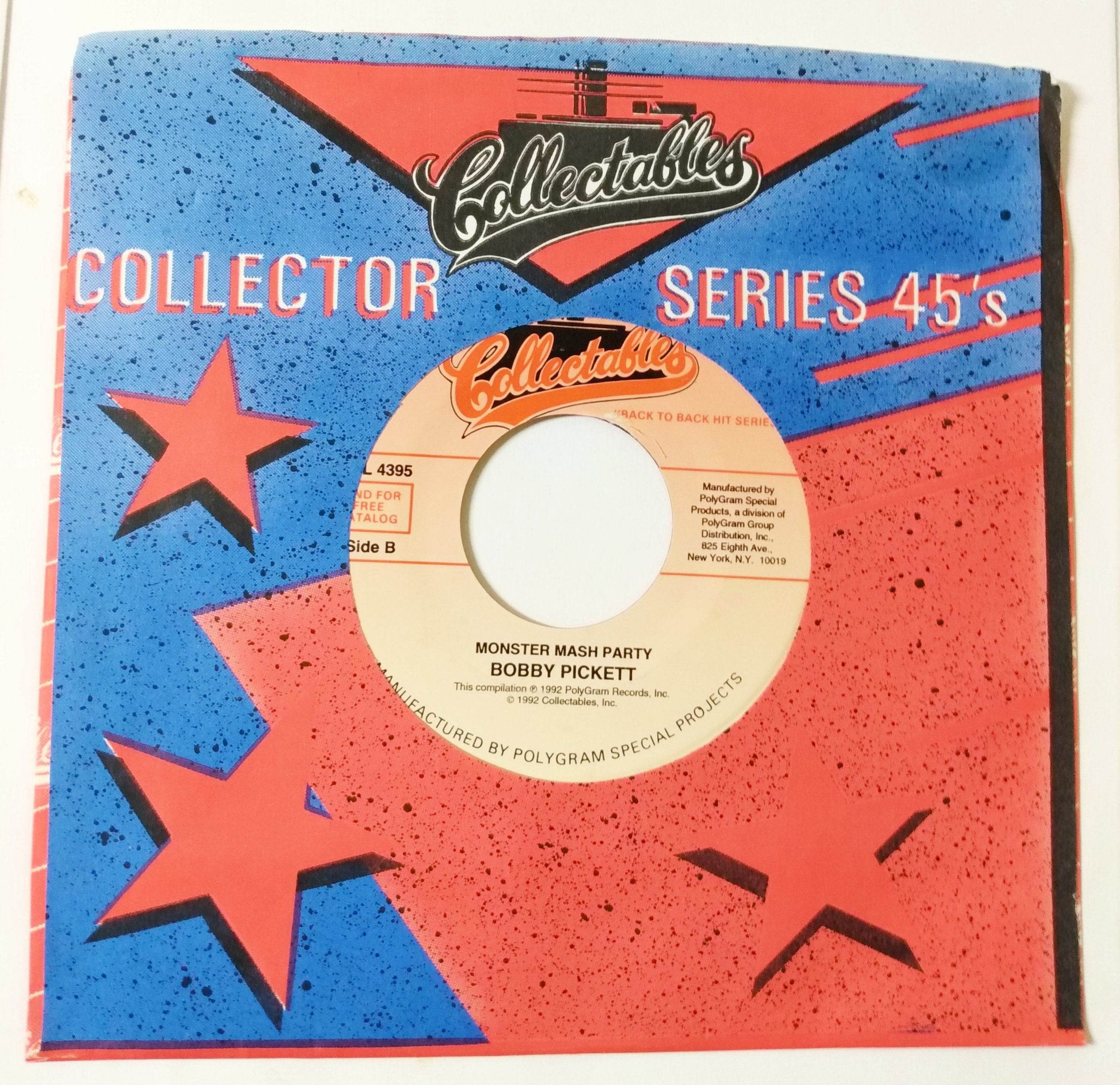 Bobby Pickett Monster Mash / Monster Mash Party 7" Vinyl 1992 - TulipStuff