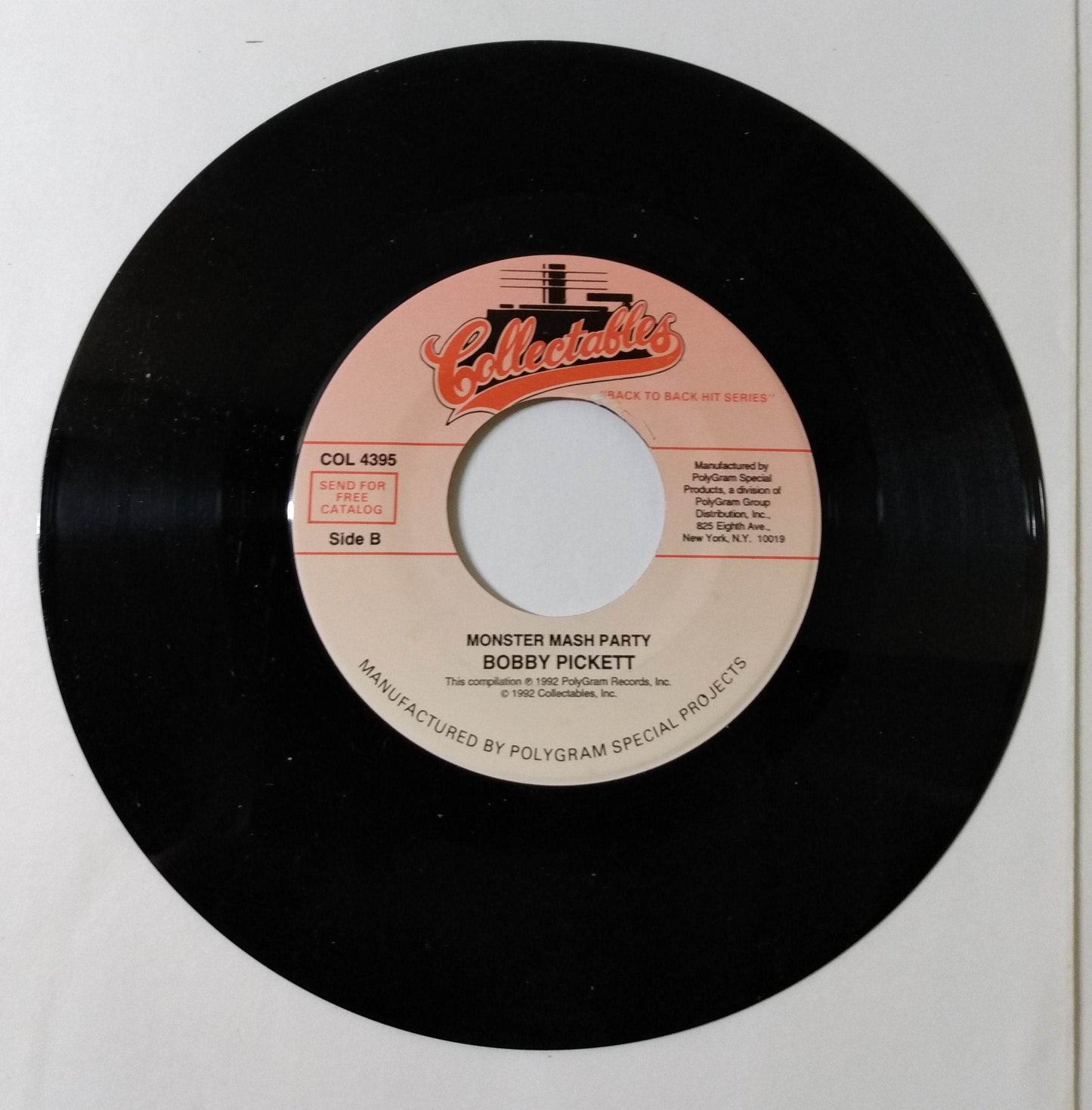 Bobby Pickett Monster Mash / Monster Mash Party 7" Vinyl 1992 - TulipStuff