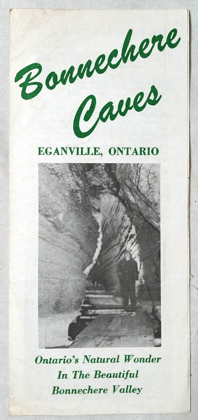 Bonnechere Caves Eganville Ontario Canada Late 1960's Brochure - TulipStuff