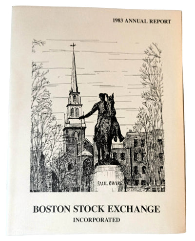 Boston Stock Exchange Incorporated 1983 Annual Report - TulipStuff