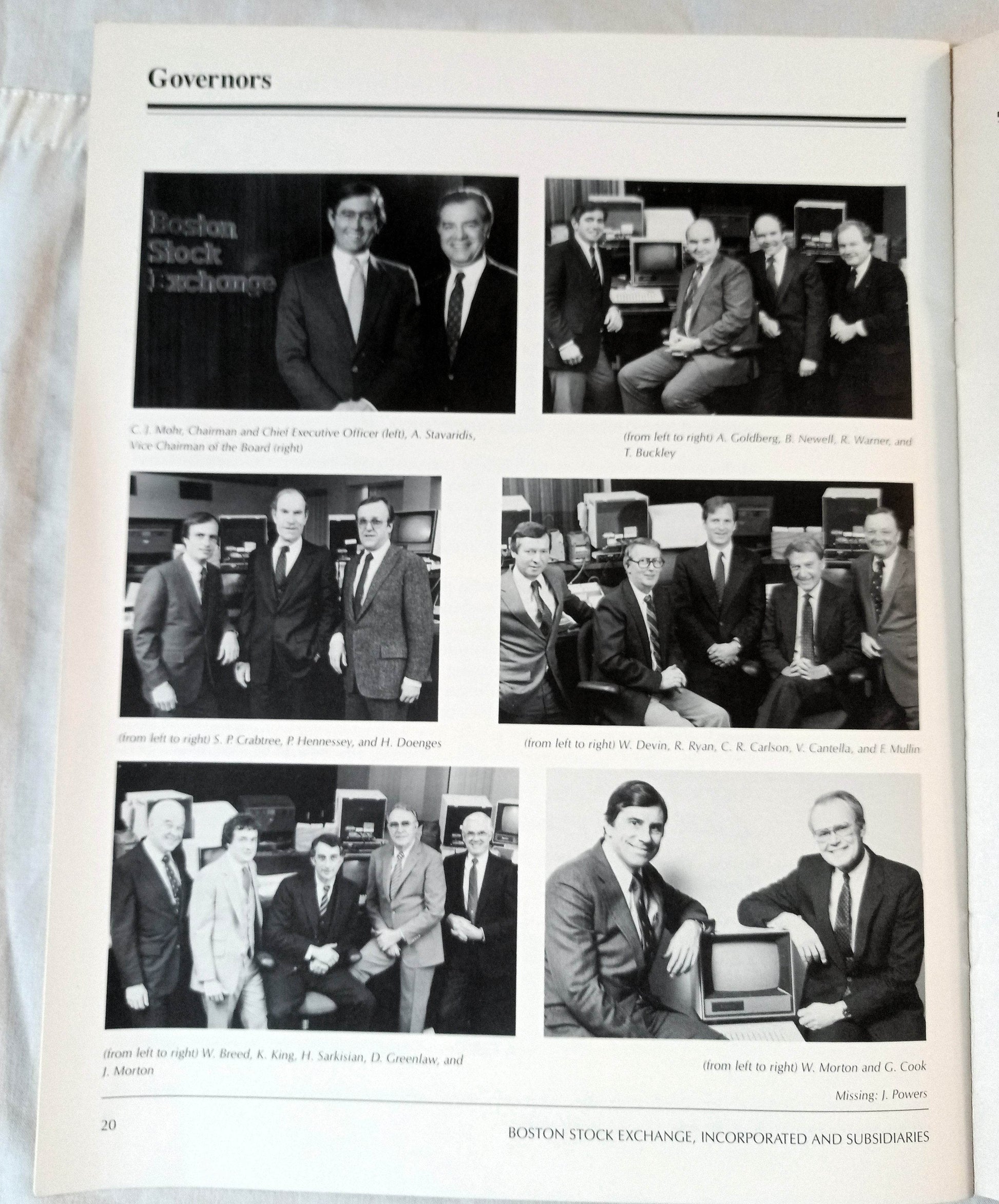 Boston Stock Exchange Incorporated 1983 Annual Report - TulipStuff