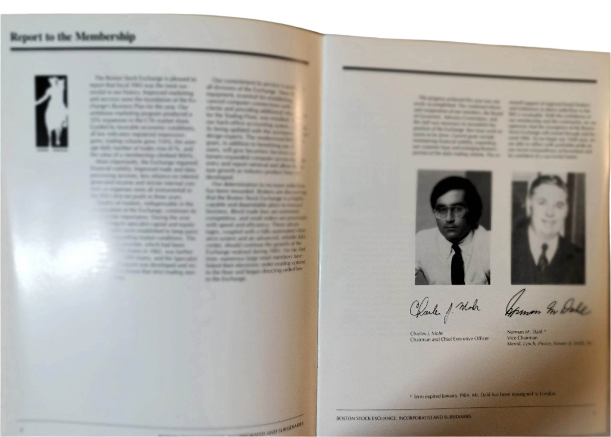 Boston Stock Exchange Incorporated 1983 Annual Report - TulipStuff