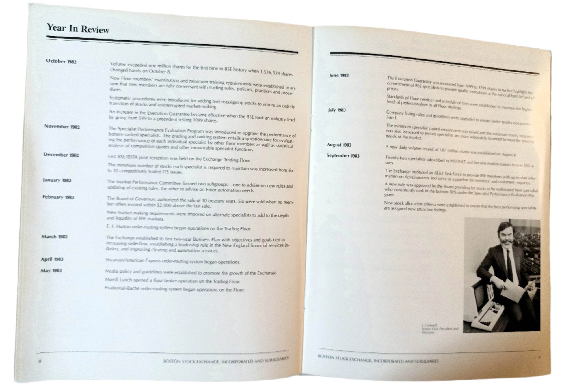 Boston Stock Exchange Incorporated 1983 Annual Report - TulipStuff