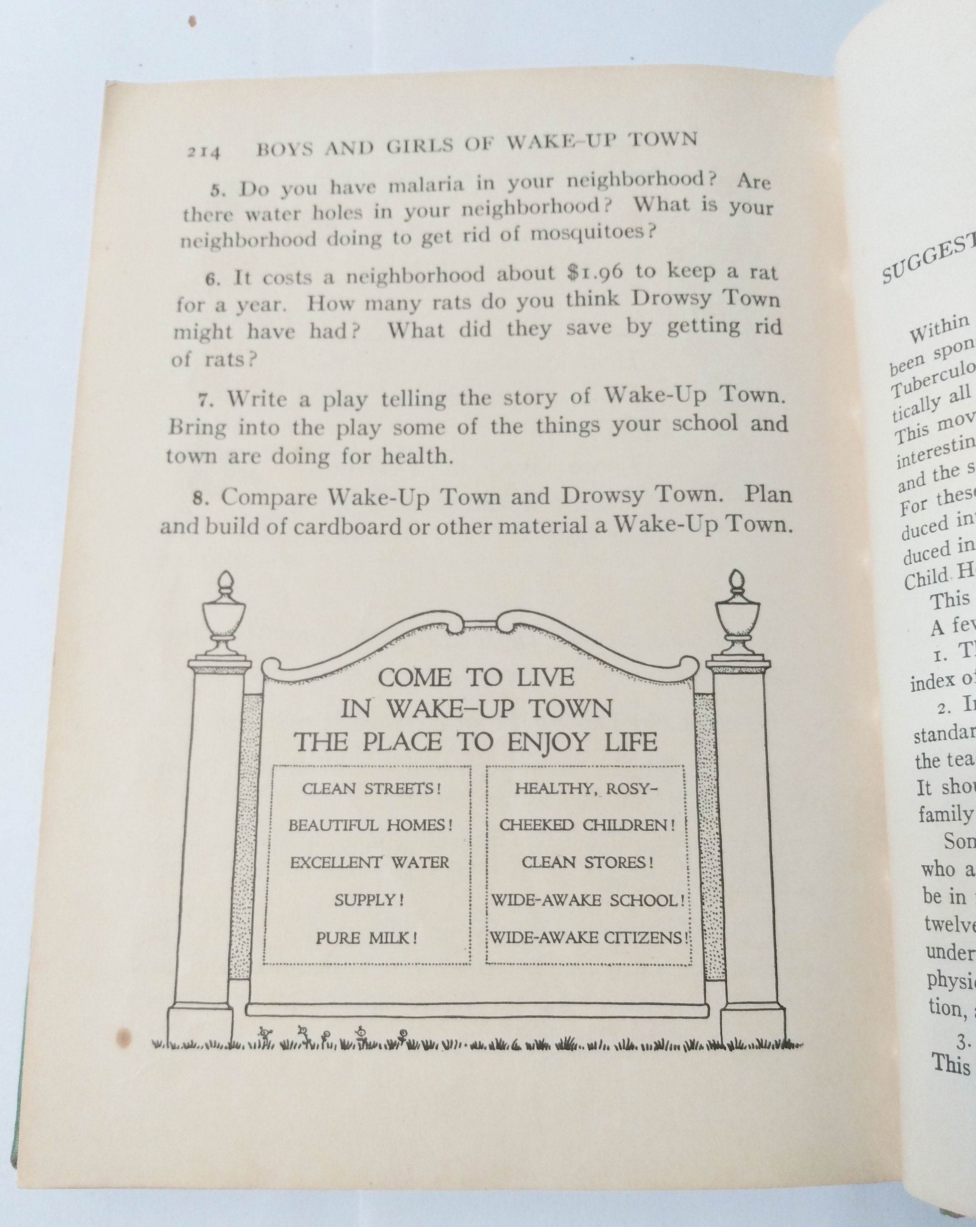 Boys And Girls Of Wake-up Town Andress 4-5th Grade Health Reader 1924 - TulipStuff