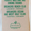 The Breakers Palm Beach Hotel Florida Matchbook Cover 1970's - TulipStuff