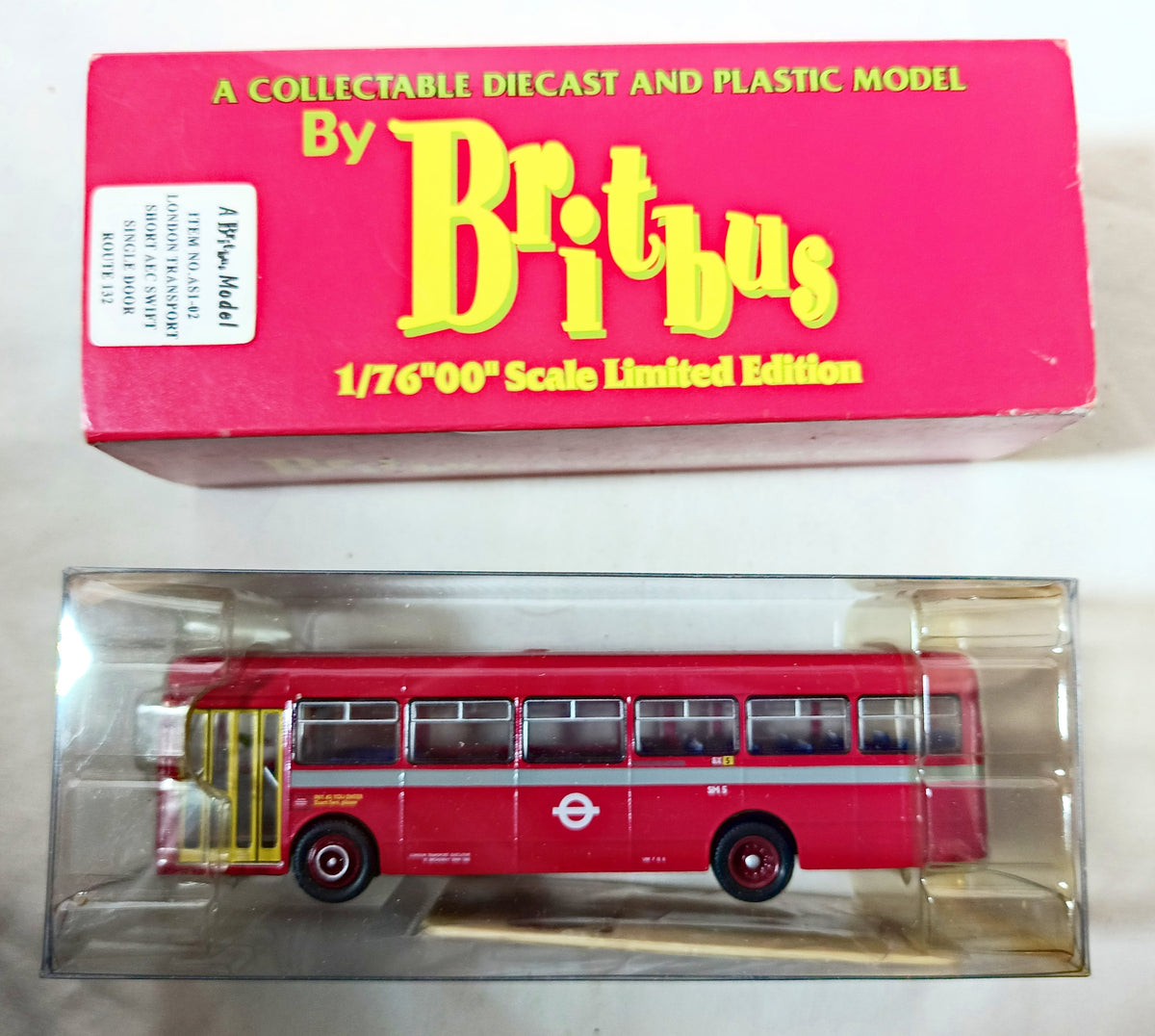 Britbus AS1-02 London Transport AEC Short Swift  1:76 Route 132 2005 - TulipStuff