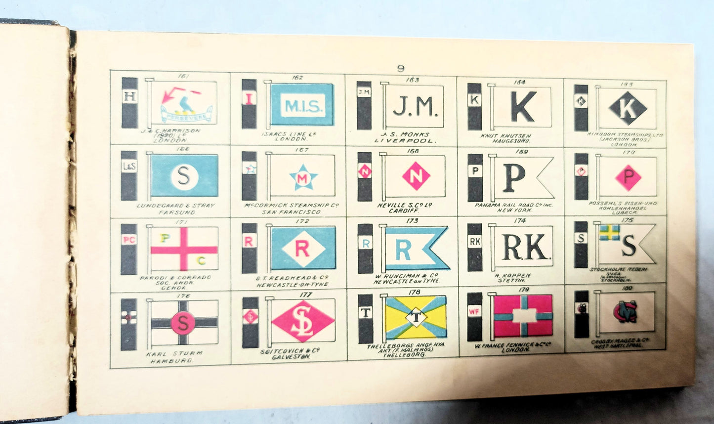 Brown's Flags and Funnels Of British And Foreign Steamship Cos. 1929 - TulipStuff