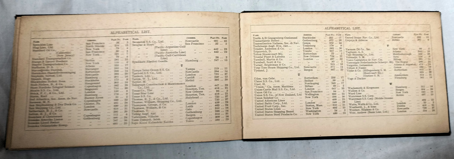 Brown's Flags and Funnels Of British And Foreign Steamship Cos. 1929 - TulipStuff