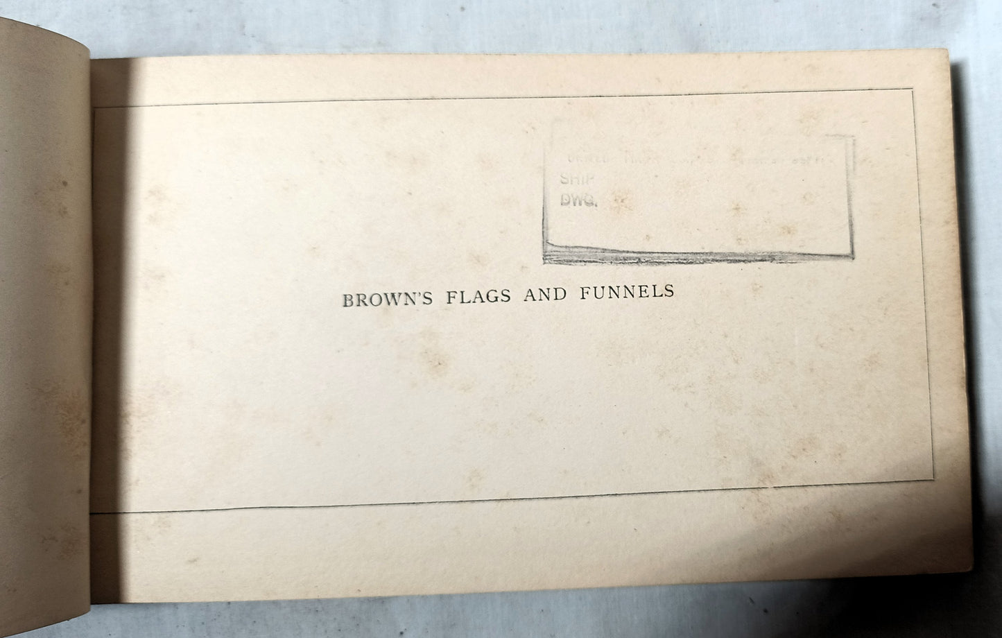 Brown's Flags and Funnels Of British And Foreign Steamship Cos. 1929 - TulipStuff