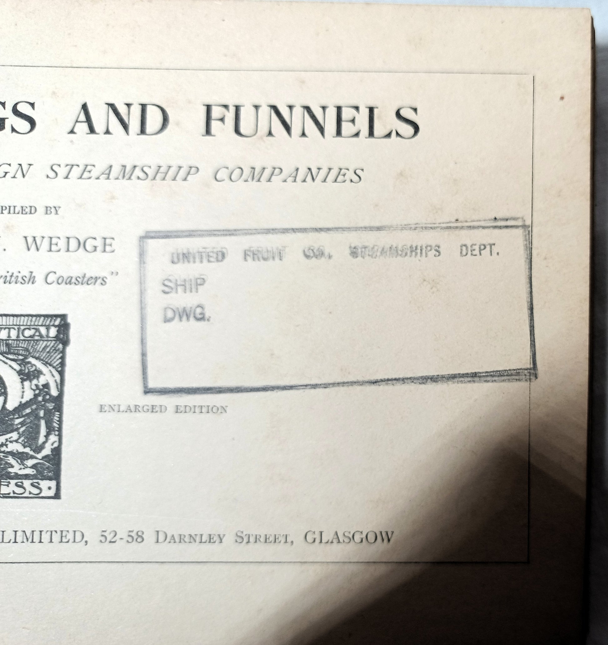 Brown's Flags and Funnels Of British And Foreign Steamship Cos. 1929 - TulipStuff